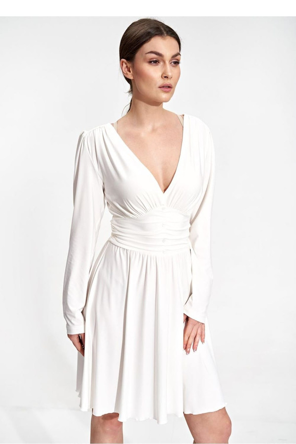 beige - Daydress model 167821 Figl U704-167821