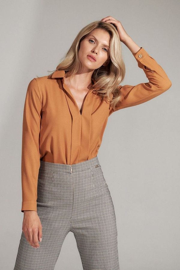 brown - Blouse model 150431 Figl U704-150431