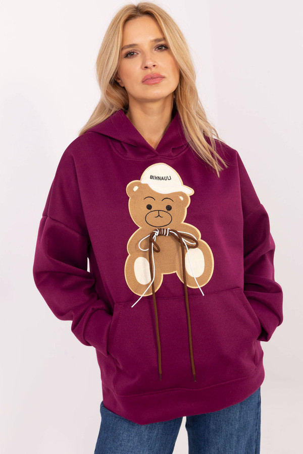 violet - Sweatshirt model 204378 Italy Moda U704-204378