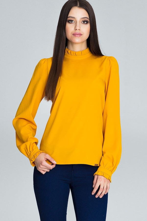 yellow - Blouse model 116364 Figl U704-116364