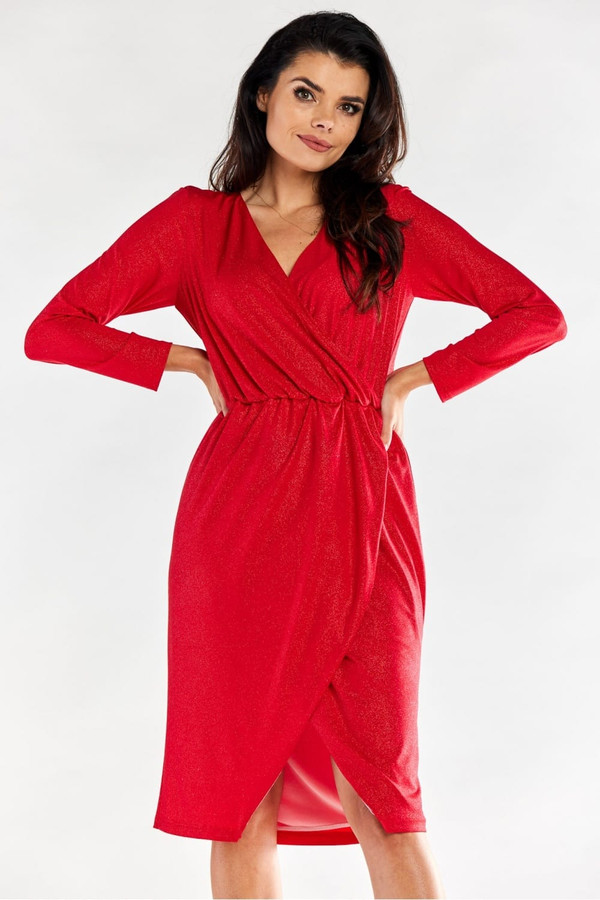 red - Evening dress model 174387 awama U704-174387