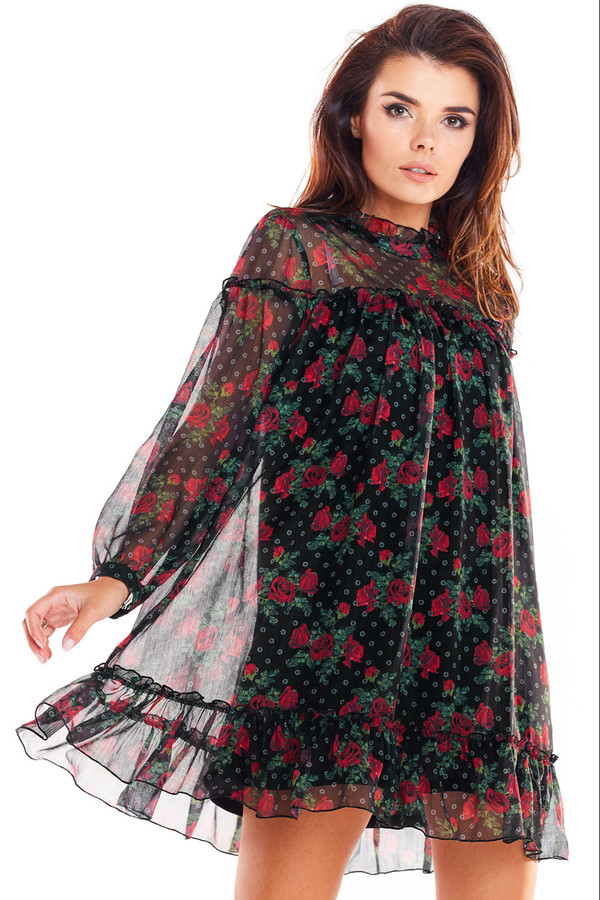 black - Cocktail dress model 139517 awama U704-139517