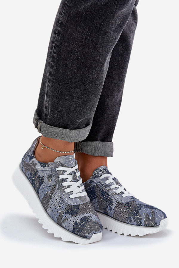 blue - Platform sneakers model 209066 Step in style U704-209066