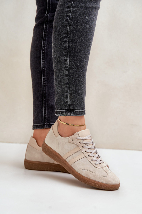 beige - Sport Shoes model 203627 Step in style U704-203627