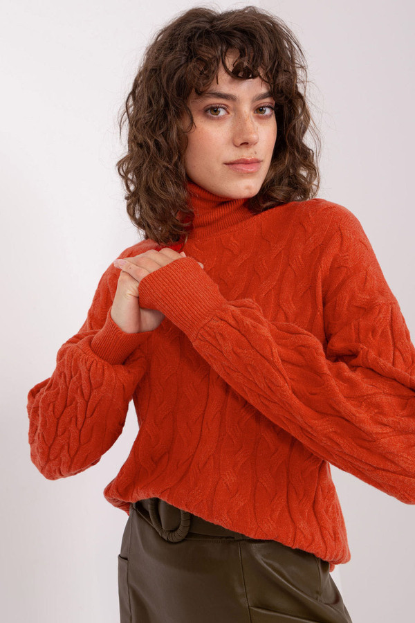 orange - Turtleneck model 188309 AT U704-188309
