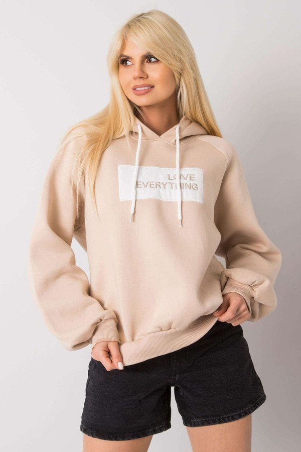 beige - Sweatshirt model 169823 Ex Moda U704-169823