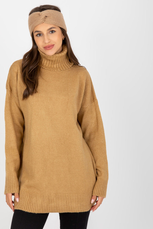 brown - Turtleneck model 171273 Rue Paris U704-171273