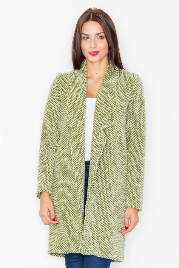 green - Coat model 111263 Figl U704-111263