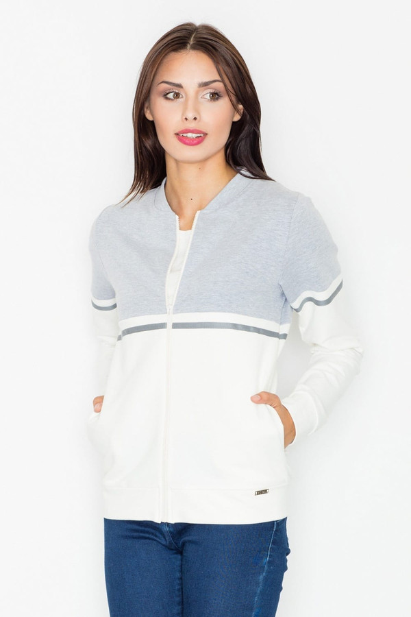 grey - Sweatshirt model 77144 Figl U704-77144
