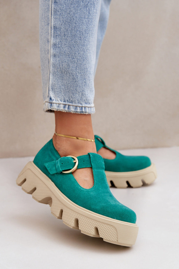 green - Platform shoes model 208332 Step in style U704-208332