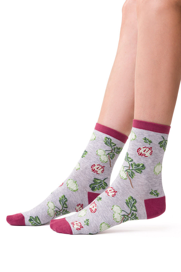 grey - Socks model 173252 Steven U704-173252
