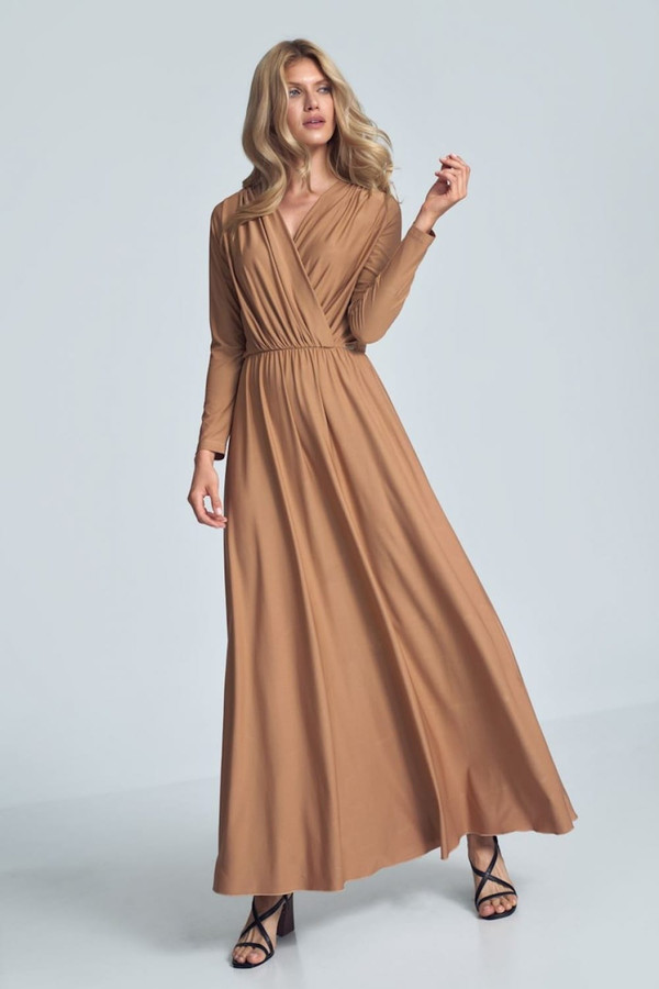beige - Daydress model 147928 Figl U704-147928