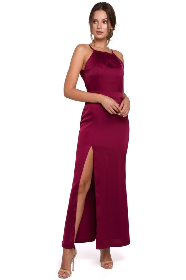 red - Long dress model 138750 Makover U704-138750
