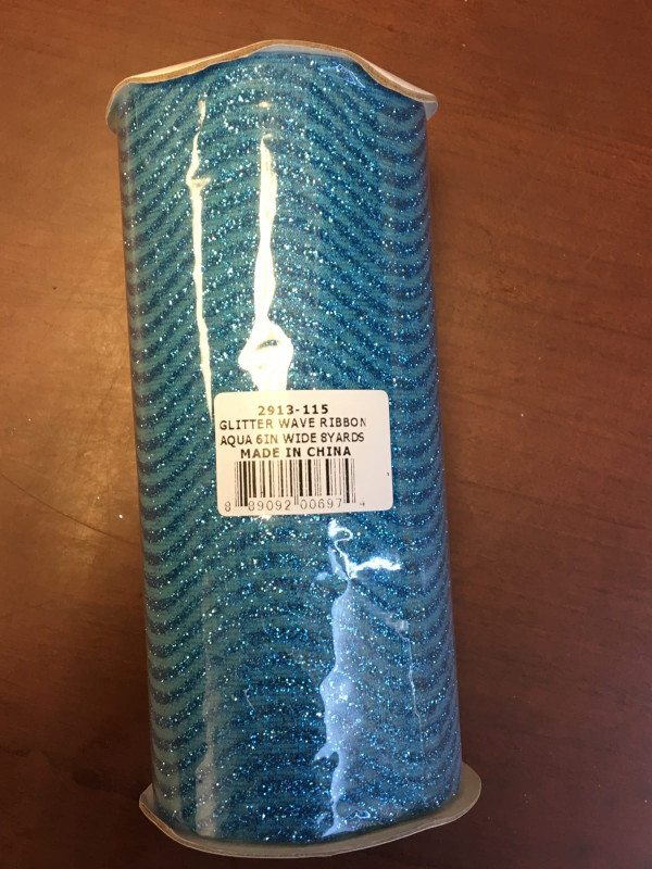 Glitter Wave Ribbon 6 Inches X 8 Yards N274-FC012006974