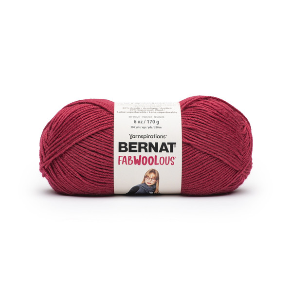 Spinrite Bernat Fabwoolous Yarn Cerise 1 Pack of 1 Skein N274-FC01518070