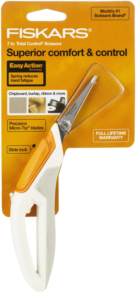 Fiskars Built to DIY Total Control Precision Scissors 7 inch 1 Pack of 1 Piece N274-FC01063389