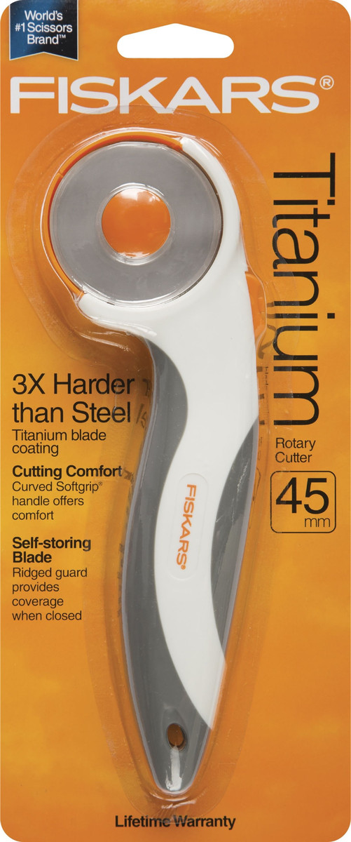 Fiskars Titanium Comfort Rotary Cutter 45mm N274-FC01039520