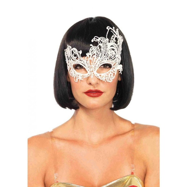 Leg Avenue Women s Fantasy Eye Mask Costume Accessory White One Size N274-FC01511474