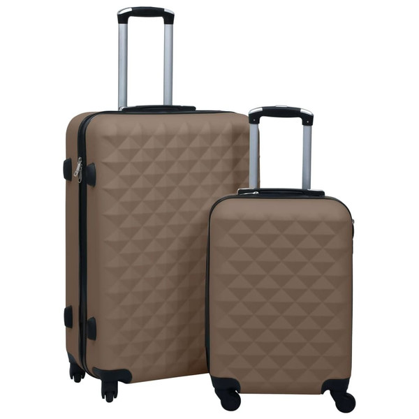 Hardcase Trolley Set 2 pcs Brown ABS A949-92433