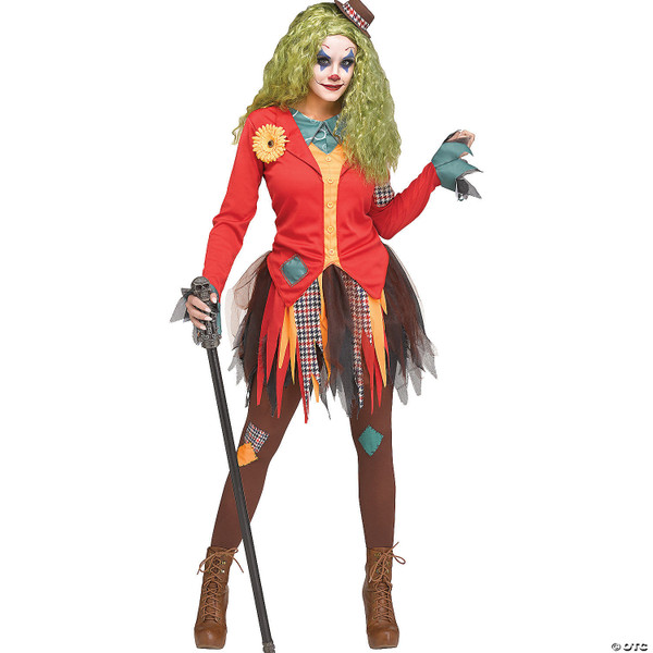 WOMENS ROWDY CLOWN COSTUME SM/MED N274-MR01FW117484SD