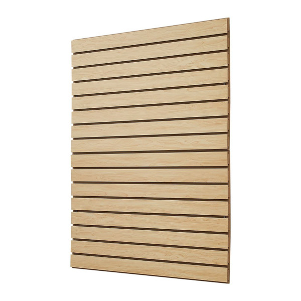 Slat Wall Paneling, 4 x 4ft, MDF Garage Slatwall with Modular Design, Natural Slat Wall Easy-to-Ins E415-BTQBXWB16SQFXJD1EV0