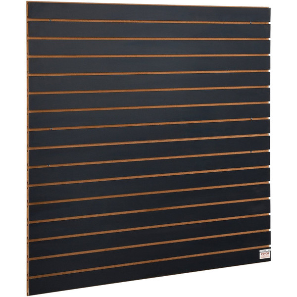 Slatwall Panels, 4 ft x 2 ft Black Garage Wall Panels 24"H x 48"L (Set of 2 Panels), Heavy Duty Gar E415-BTQBXWBF16SQI3KB9V0