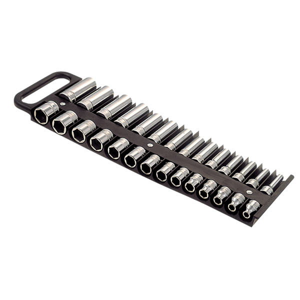 Lisle SOCKET HOLDER MAGNETIC 3/8IN DR F/28 SOCKETS BLACK T398-LIS40210