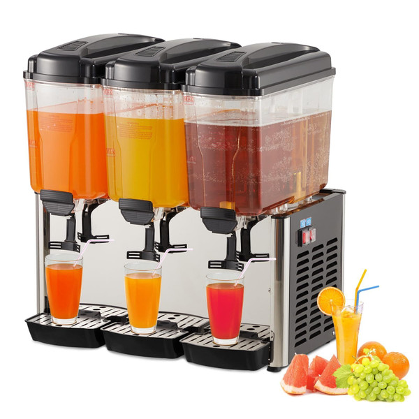 US GARVEE 54L Commercial Cold Beverage Dispenser 350W Stainless Steel Ice Tea Drink Dispenser Black K484-PHO_0YIG9TX7_US