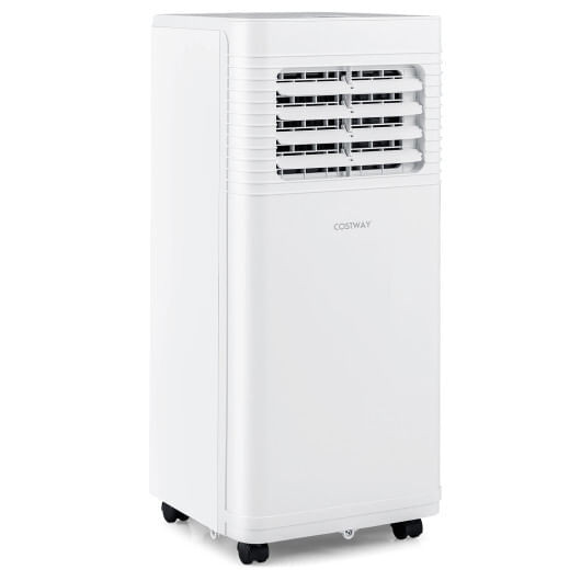 9000 BTU Portable Air Conditioner 3 in 1 AC Unit with Fan and Dehumidifier - Color: White - Size: 9 D681-FP10740US-WH