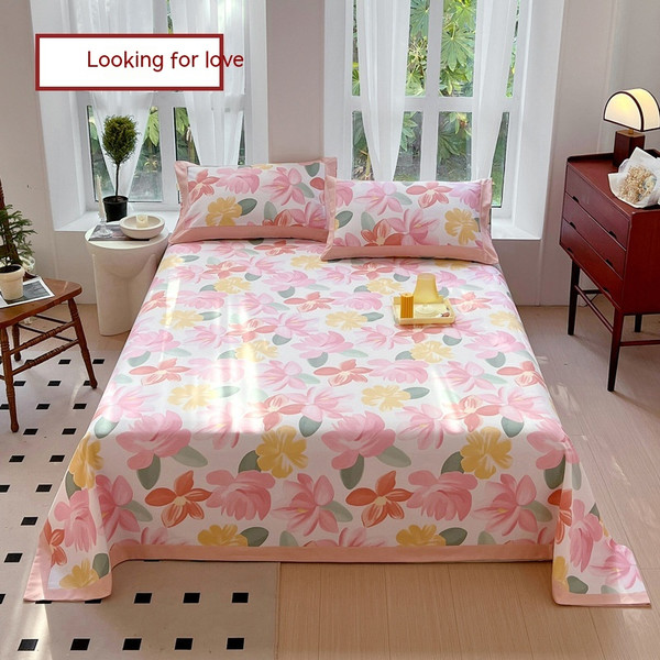 Pattern: Love, Size Specification: 200cmx230cm Sheets - Cotton Floral Quilt Cover Pillowcase Suit Q119-CJYD199023923WD