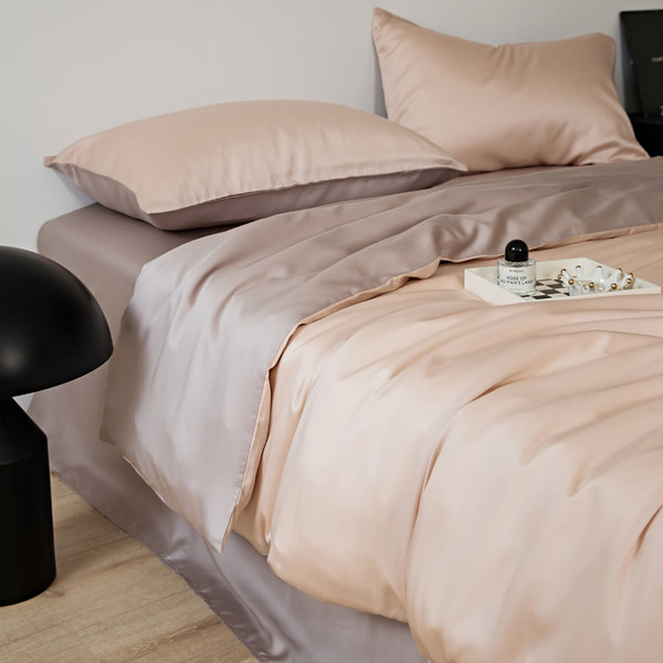 Color: Cream Apricot Powder, Please Input: 2.0m flat sheet 4pcs - Four-piece Set Light Luxury Summe Q119-CJYD231655344RI