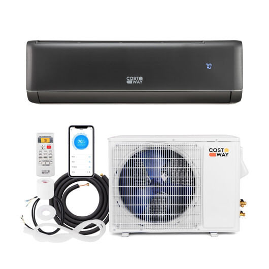 Energy Star Certified 12000 BTU 21 SEER2 208-230V Mini Split Air Conditioner and Heater Gray B593-FP10791US-HS+