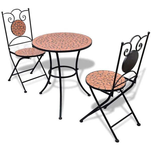 Patio Furniture Terracotta Powder-coated iron, ceramic tile Small A949-271770