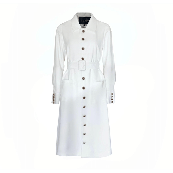 Monique White Coat T575-V0671384298
