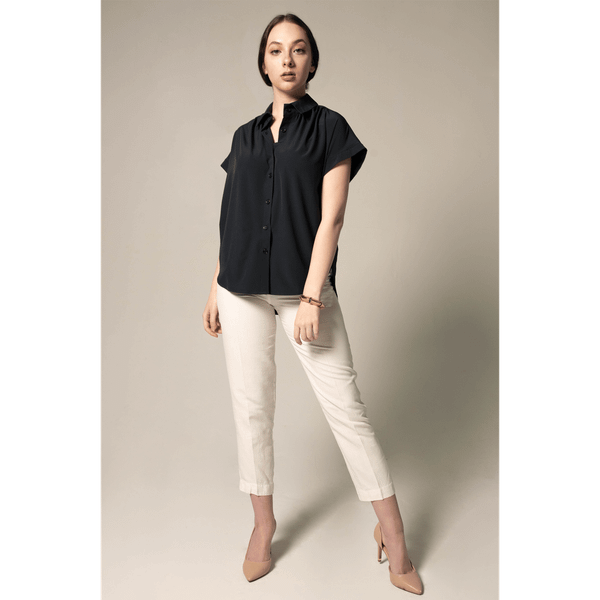 Classic Black Blouse T575-S0671384019