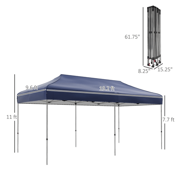 Pop Up Canopy Tent-Dark Blue T575-S0671386349