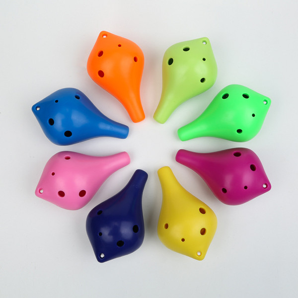 Color: orange - 6 hole Ocarina musical instrument Q119-CJYDQTLQ00018-orange