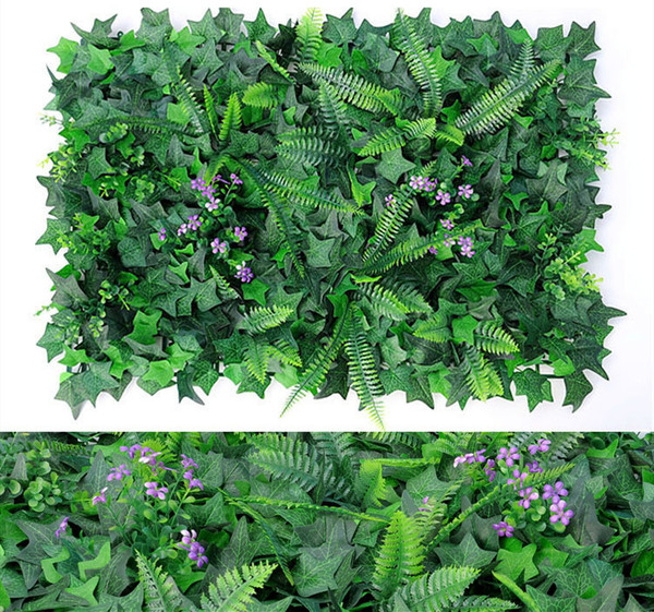 Color: Green, style: C - Plant Wall Lawn Green Plant Wall Wall Background Wall Decoration Eucalyptu Q119-CJYL109513803CX