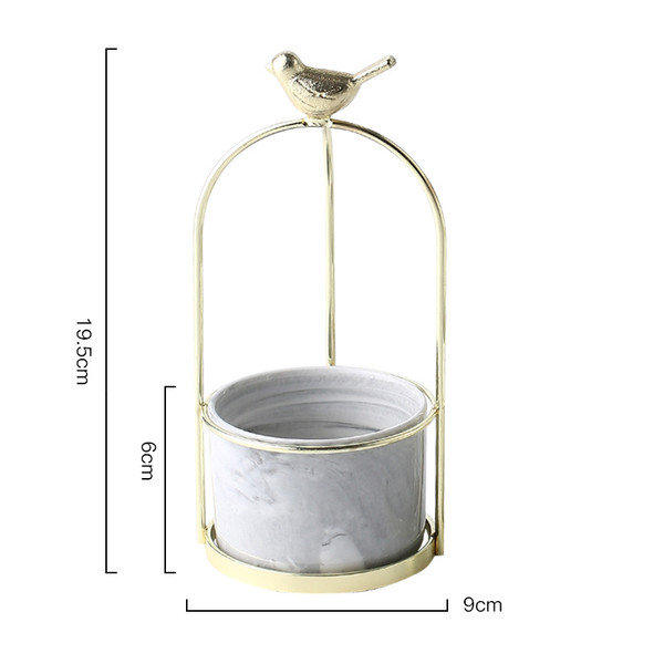 Color: Grey, Size: S - Portable small vase Q119-CJJZGJYL00301-Grey-S