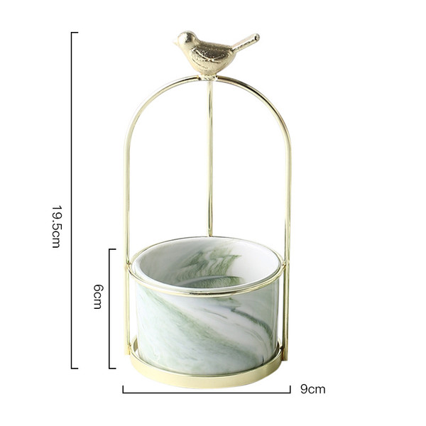 Color: Light green, Size: S - Portable small vase Q119-CJJZGJYL00301-Light green-S