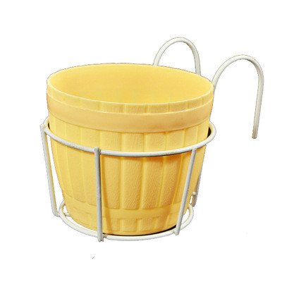 Color: Whiteyellow, Size: 25cm - Potted flower wall hanging Q119-CJJZGJYL00128-Whiteyellow-25cm