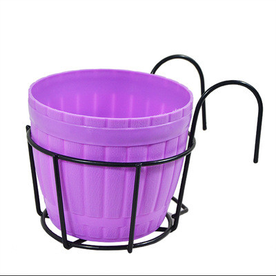 Color: Blackpurple, Size: 16cm - Potted flower wall hanging Q119-CJJZGJYL00128-Blackpurple-16cm