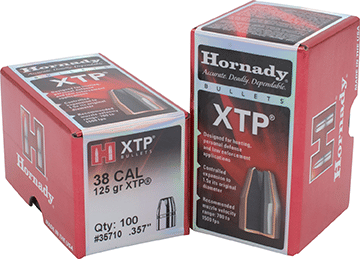 Hornady HP/XTP Bullets 38 cal. .357 in. 125 gr. 100 pk R557-705029