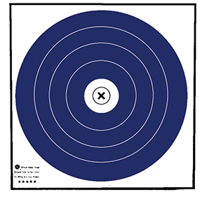 Maple Leaf Target Face NFAA Indoor Blue/White 40 cm. 100 pk. R557-63180