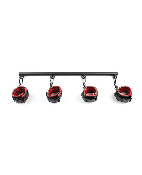 Saffron Spreader Bar & Cuff Set - Red/Black X615-SS480-08