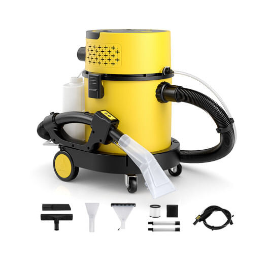 4-in-1 Portable Wet Dry Vacuum Cleaner-Yellow - Color: Yellow D681-ES10361US