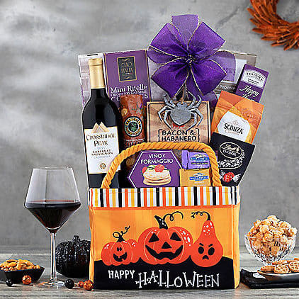 Haunted Halloween: Cabernet Wine Gift Basket Z954-WC-840