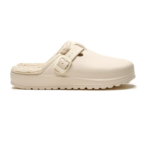 Color: Beige, Shoe Size: 45, Ships From: CHINA - Womens Clogs Winter Mules Slip on Nurse Shoes Work F640-12000044005945286