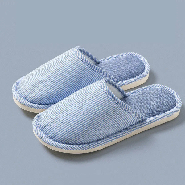 Color: Ginger, Shoe Size: 14 - Linen Slippers Indoor Home Breathable Women Men Slides Linen Couples F640-12000035595400338