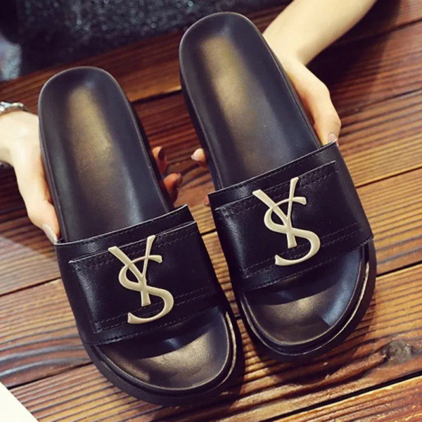 Color: Grape, Shoe Size: 37 - Slippers Summer Shoes Women Platform Design Slides Fashion Letters La F640-12000037839541001